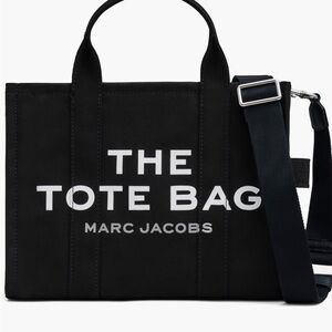 Like-New Marc Jacobs Black Canvas Tote Bag